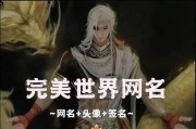 完美世界更换名称和昵称的步骤是什么？