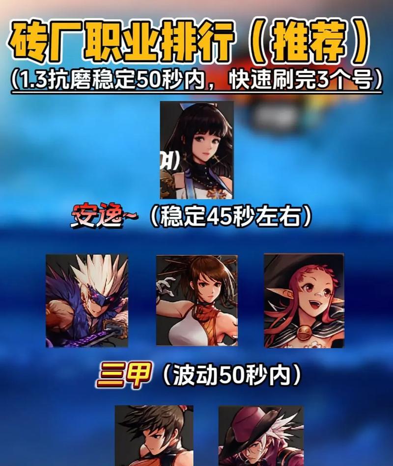 df手游搬砖哪个快？