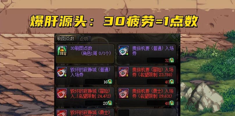 DNF燃烧疲劳值的含义是什么？如何影响游戏进程？