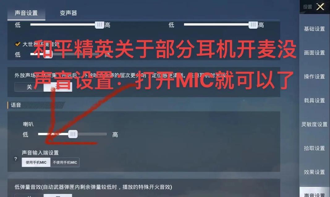 绝地求生中如何开启主界面麦克风？设置方法是什么？