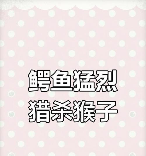 鳄鱼暴力流玩法与技巧？